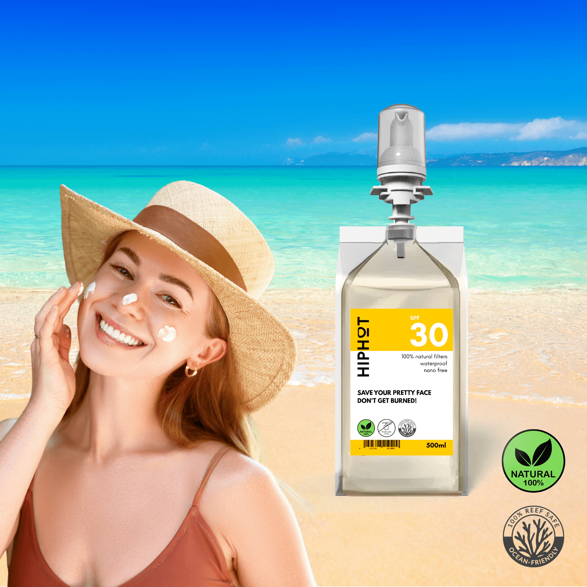 Pack économique de 2 crèmes solaires minérales SPF 30 de 500 ml