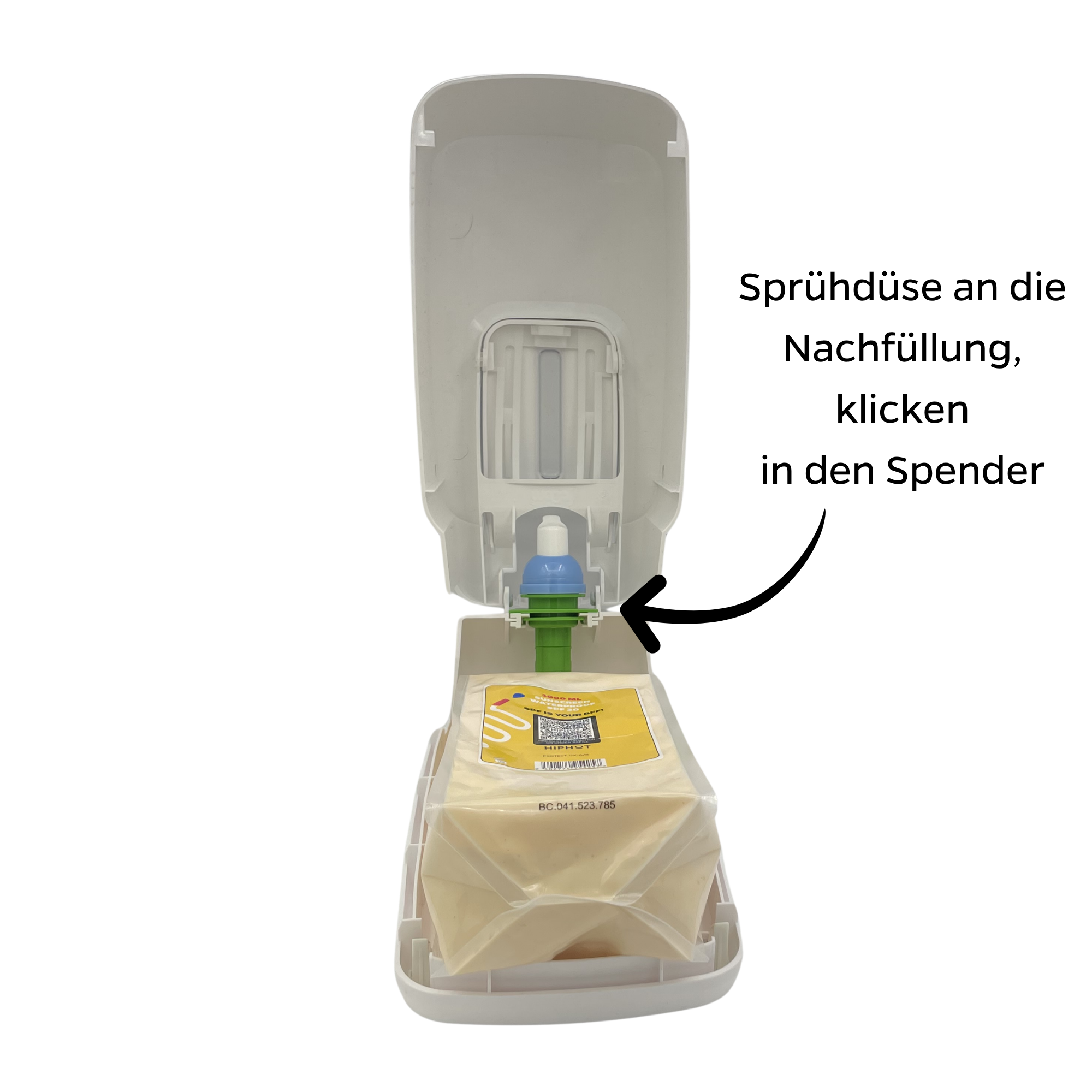 Mini Sonnencreme-Spender mit 0,5L SPF 30 Sonnencreme - Deutscher Text - HH _ SPF30 - 500ml _ DE - 5