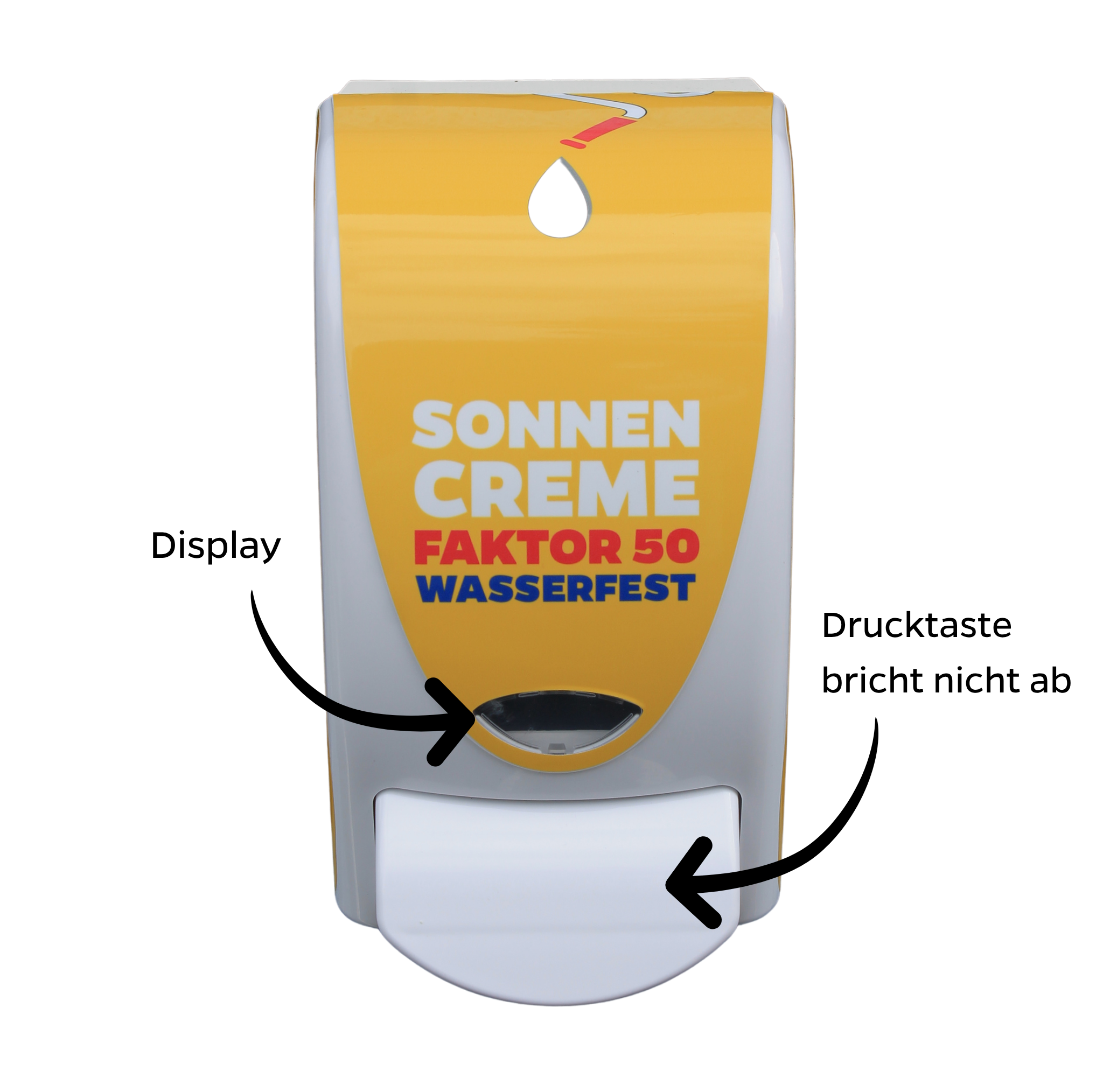 Sonnencreme-Spender SPF 50 deutscher Aufdruck - 3