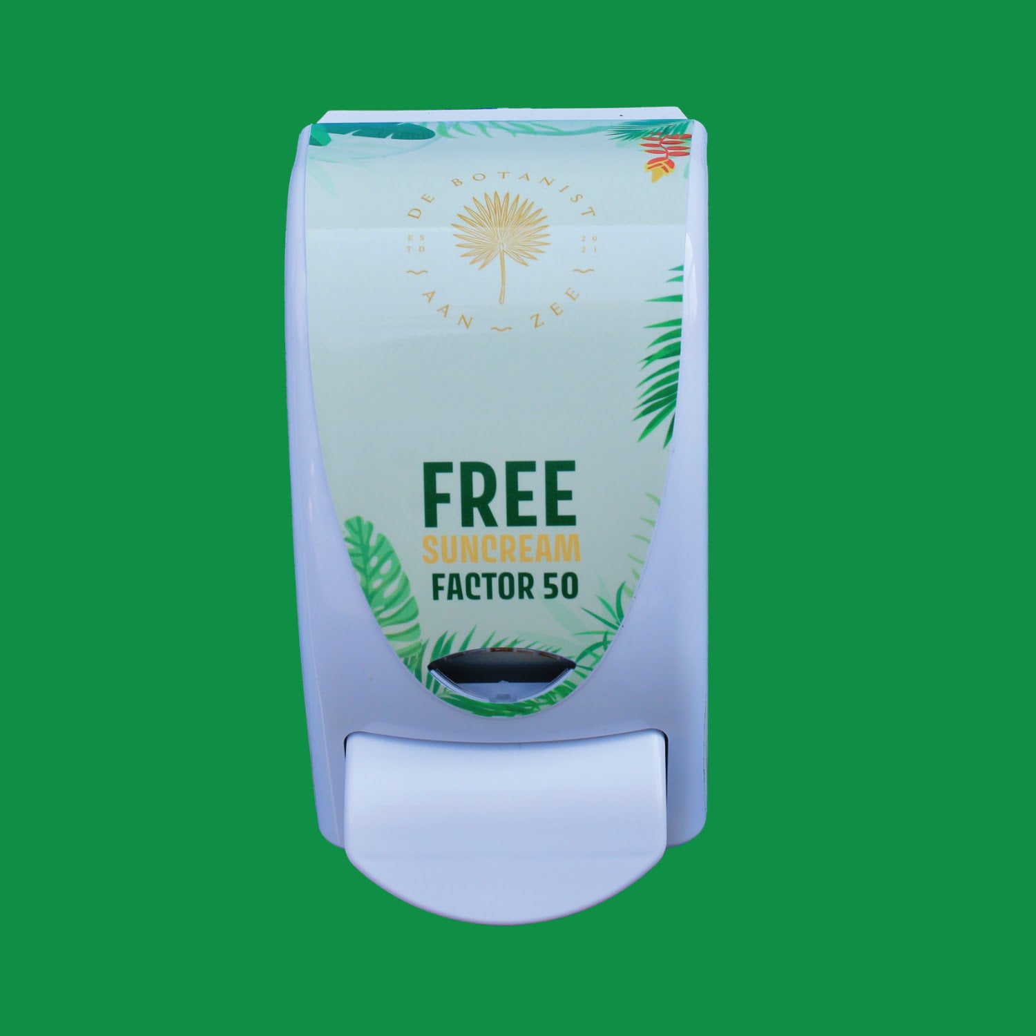 Distributeur de crème solaire personnalisé SPF 50