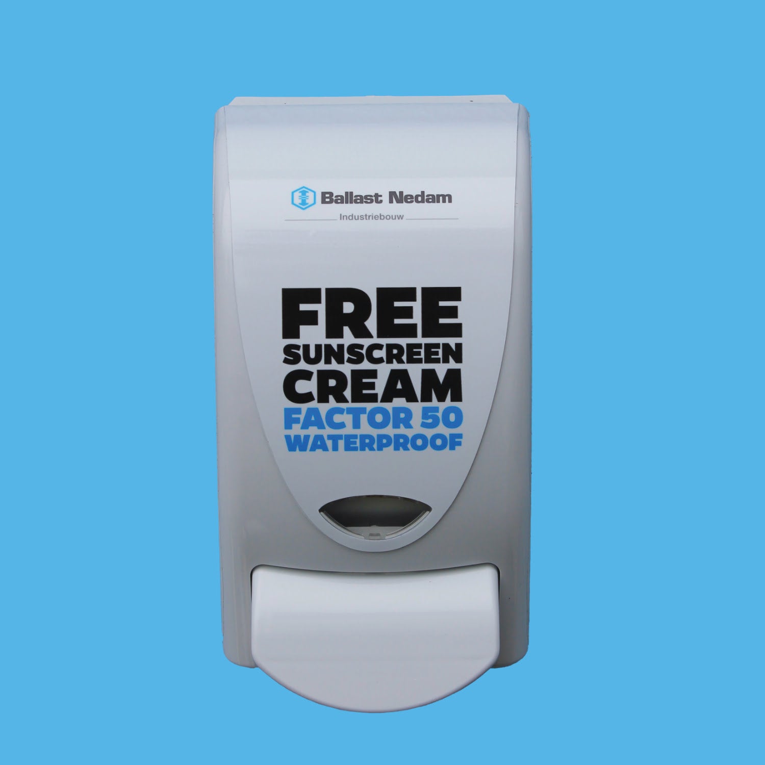 Distributeur de crème solaire avec logo personnalisé SPF 50