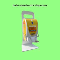Hauteur standard 39 cm + Distributeur + Support coude