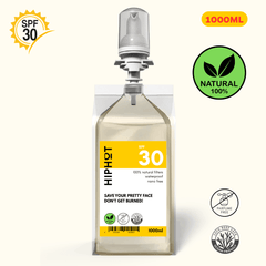 Crème solaire minérale SPF 30 1 L Recharge résistante à l'eau