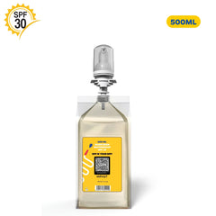 Recharge de crème solaire 500 ml SPF 30 résistante à l'eau pour distributeur