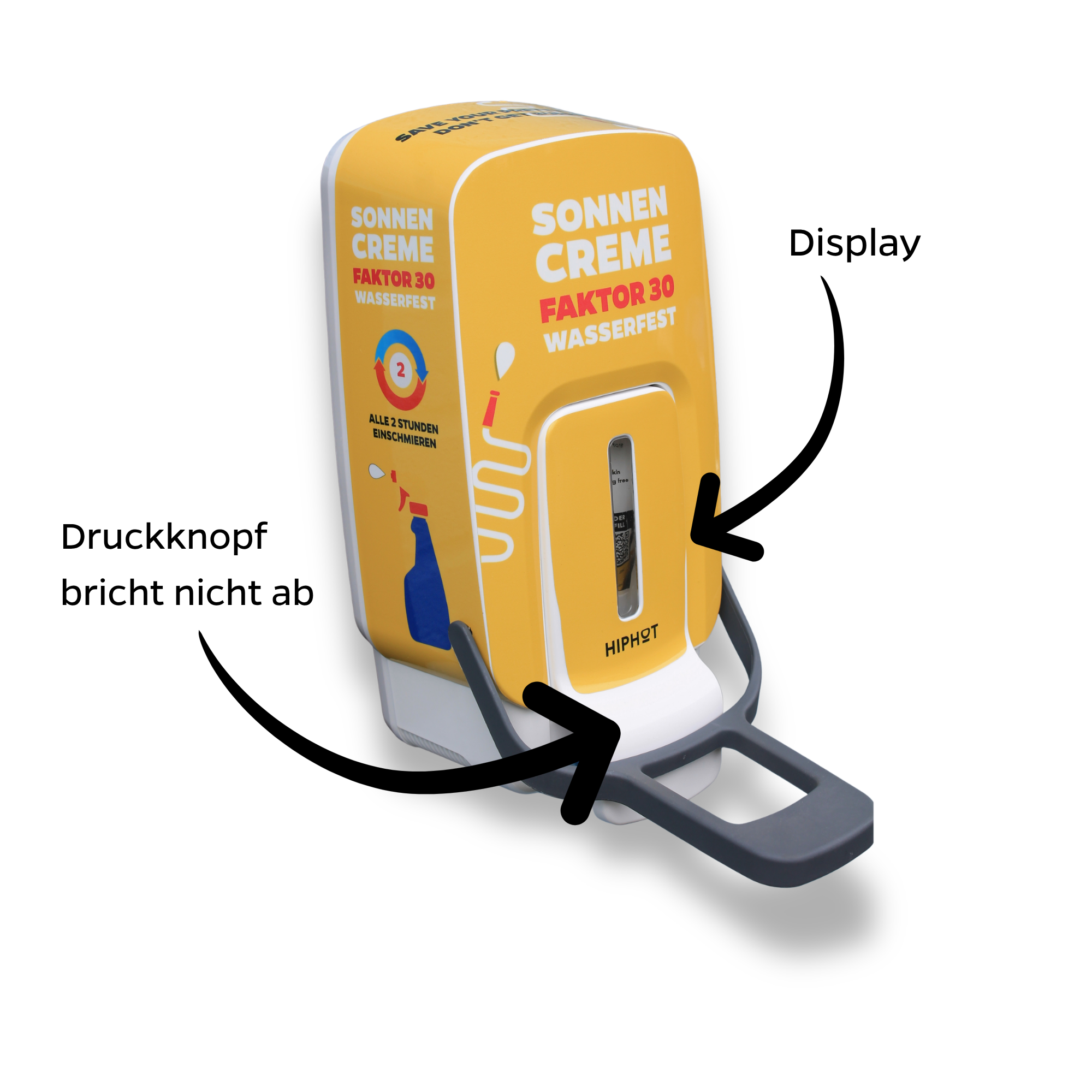 Sonnencreme-Spender mit 1L SPF 30 Sonnencreme - Deutscher Text - HH _ SPF30 - 1000ml _ DE - 4