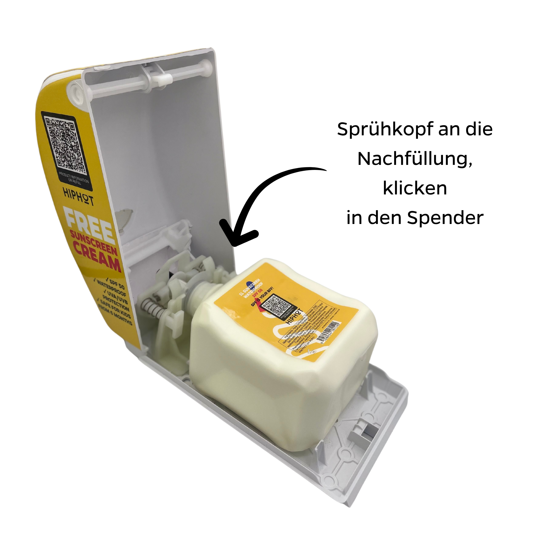 Sonnencreme-Spender SPF 50 deutscher Aufdruck - 6