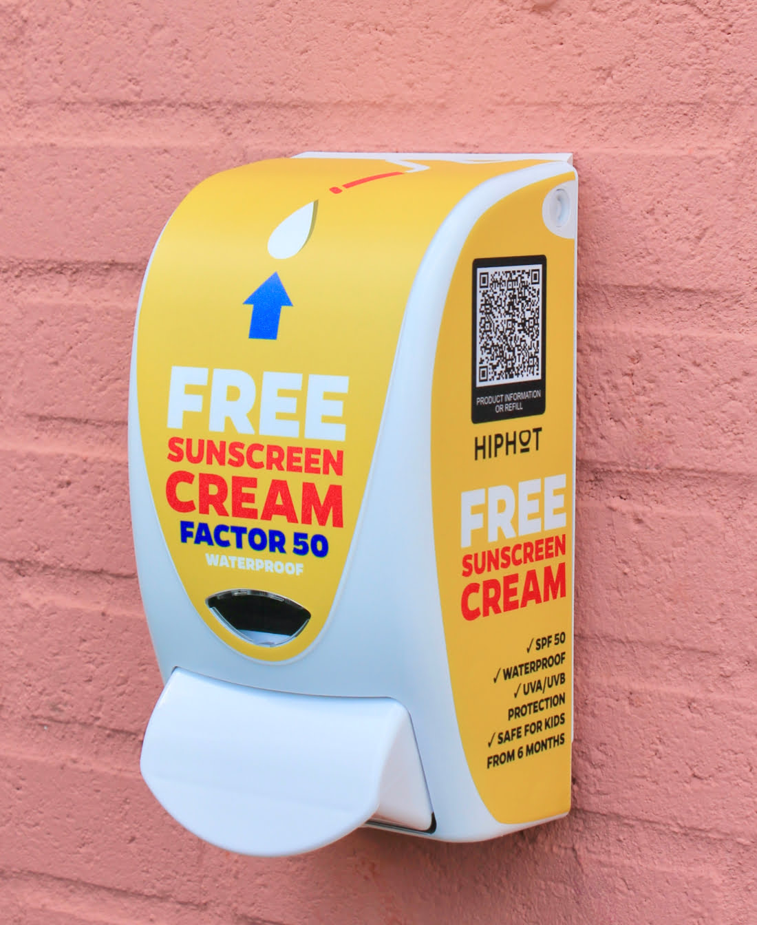 Distributeur de crème solaire avec 2 L de crème solaire SPF 50