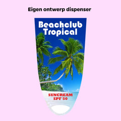 Distributeur de crème solaire personnalisé SPF 50