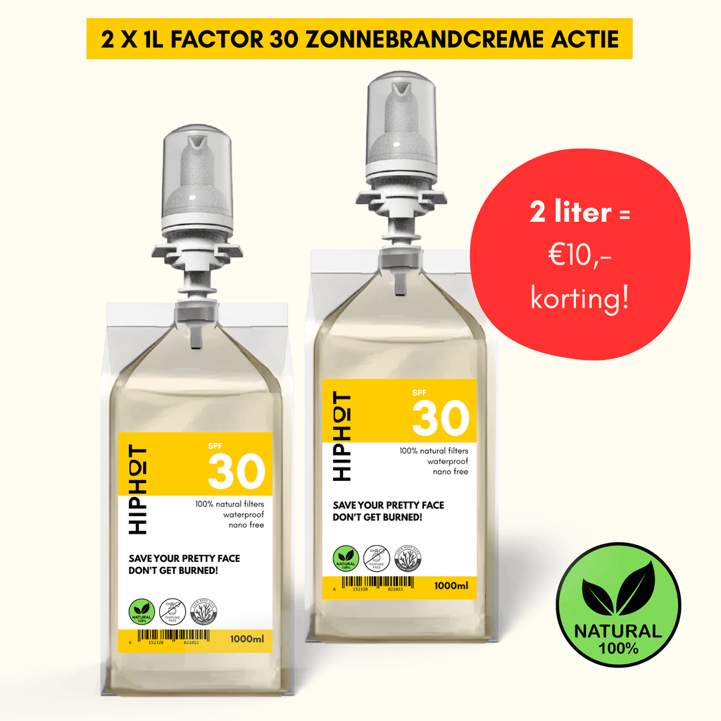 Crème solaire minérale SPF 30, pack économique de 2 litres