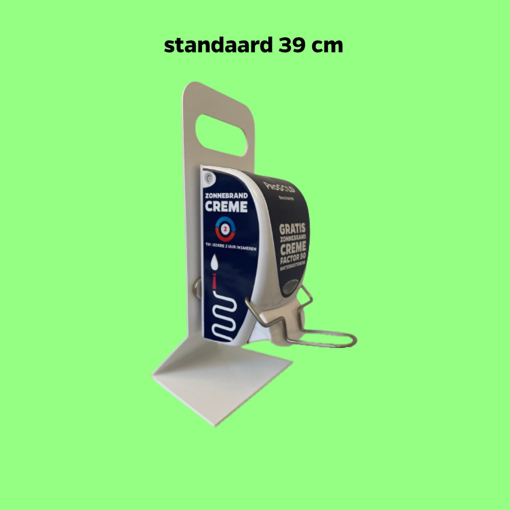 Distributeur de désinfectant pour les mains à poignée coudée et montage mural